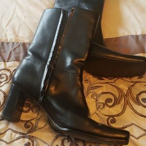 Leather Anne Klein Boots